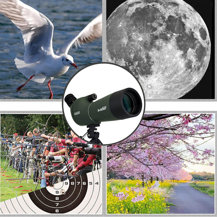 Svbony SV28 Spektiv Sportschützen 20-60x60 BAK4 Prisma FMC Optik Monokular Teleskop Abgewinkeltes Ok