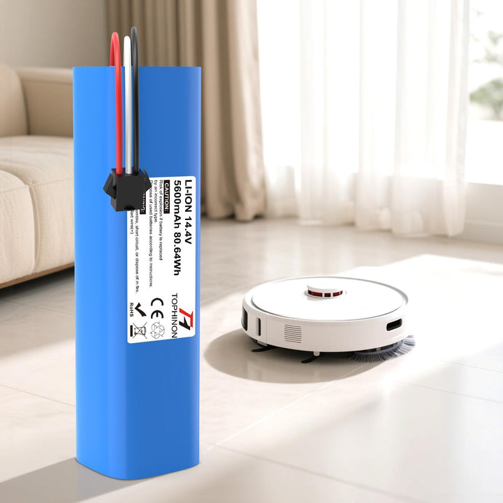 HT TopHinon 14,4 V 5600 mAh Li-Ion Ersatzakku für Proscenic M7/M8 Pro, Lydsto R1, Uoni V980 Plus, Le
