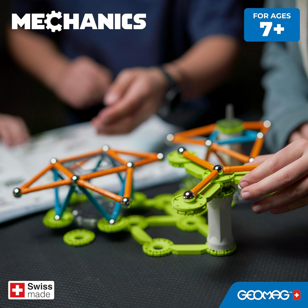 Geomag - Mechanics Motion Magnetic Gears - Lern- und Kreativspiel für Kinder - Magnetische Bausteine