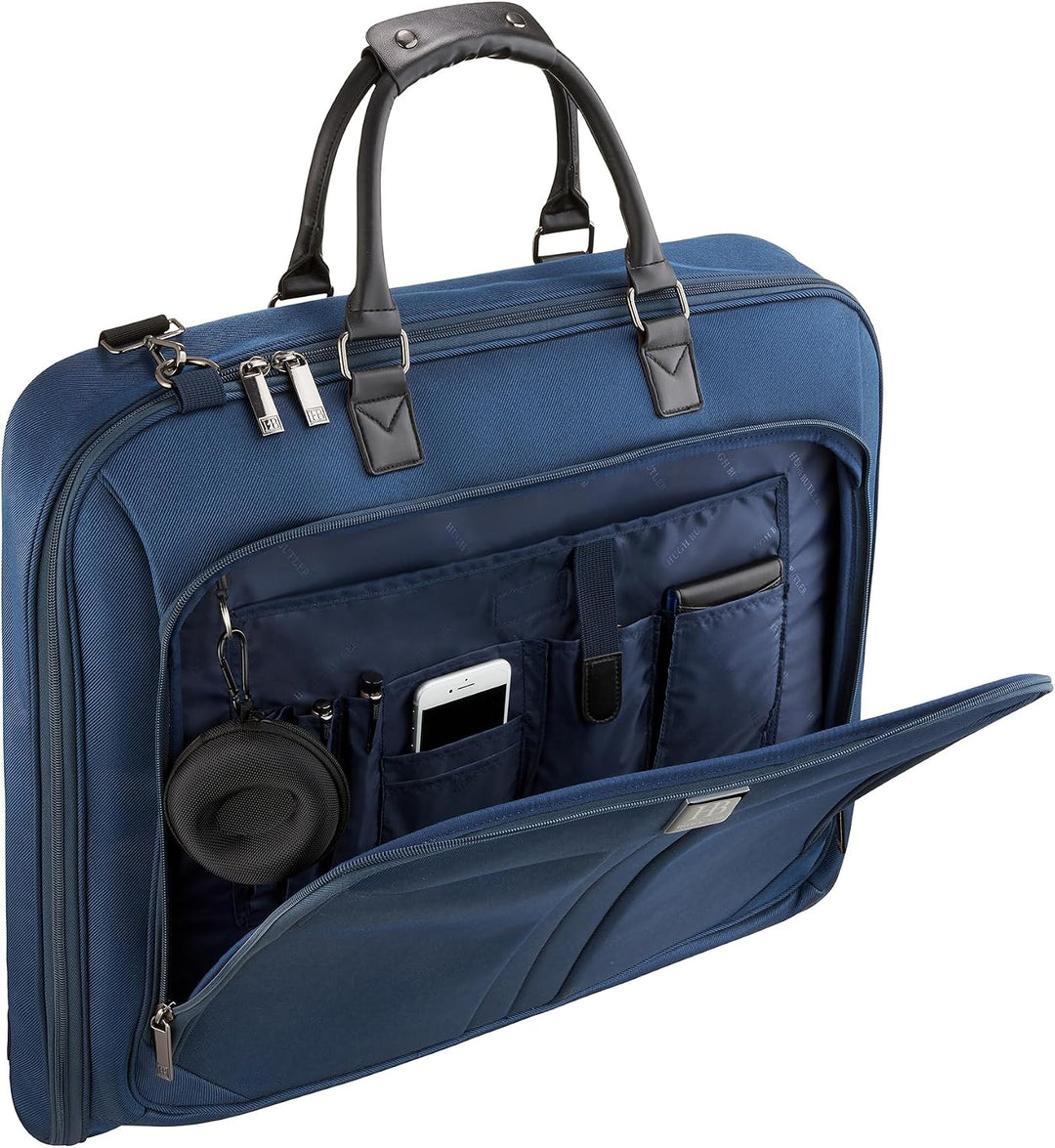 HUGH BUTLER Kleidersack Reisetasche - Anzugtasche Herren - Faltbar Anzughülle für 3 Anzüge - Faltenf