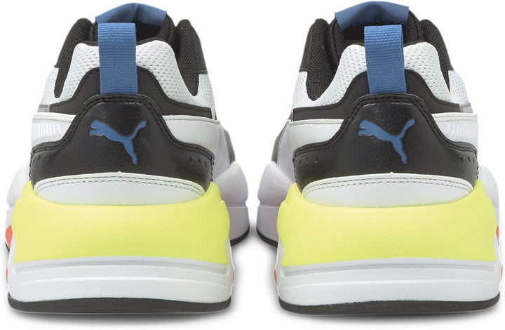 PUMA Unisex X-RAY 2 Square Sneaker, Puma Black Puma White Star Sapphire Soft Fluo Yellow