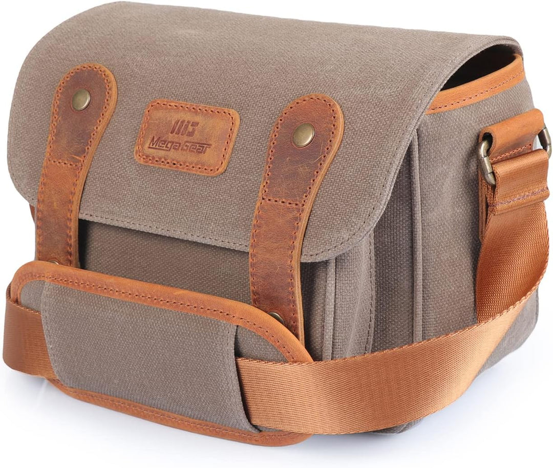 MegaGear Sequoia wasserdichte Kameratasche für Canon, Nikon, Sony Systemkameras, DSLR-Kameras (Nerz/