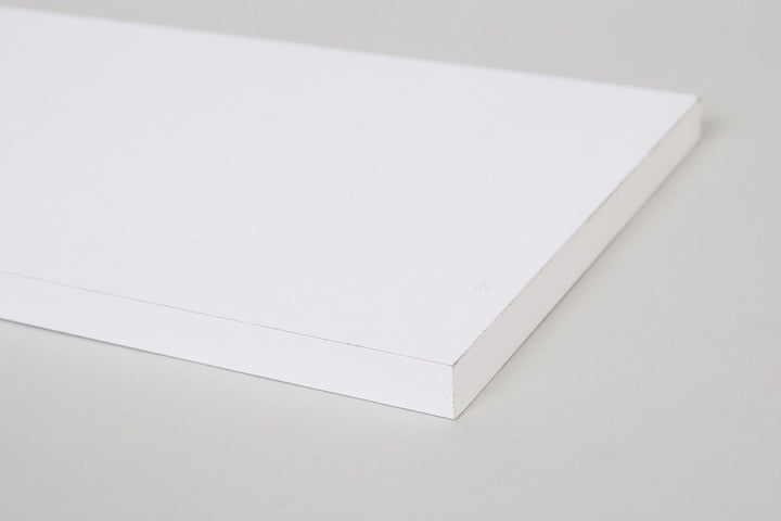 2 er Set - 2 Stück Regalboden Einlegeboden WEISS 967 x 290 mm (L 96,7 cm x B 29 cm) Fachboden für 10