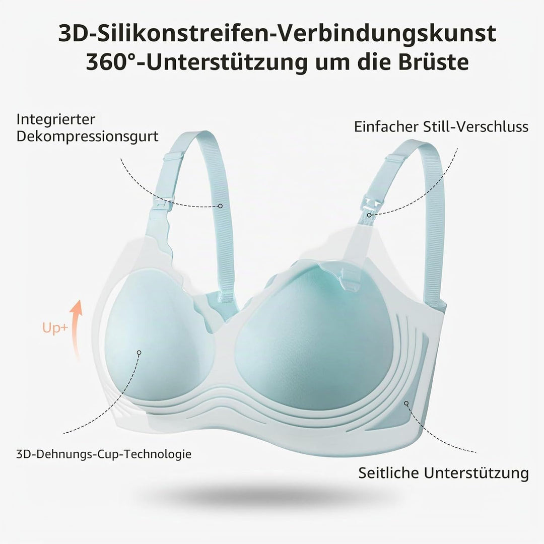 Dresime Schwangerschafts Still BH Nahtloser Still-BH Ohne Bügel Mutterschaft BH mit zusätzlichen BH-
