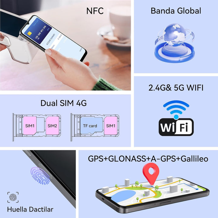 CUBOT P80 Smartphone ohne Vertrag (2023), Android 13 Handy, 16GB+256GB/1TB, 48MP+24MP, 6,58" FHD+, 5