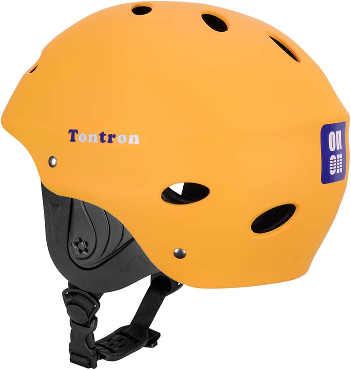 Tontron Wakeboard Kajak Kitesurf Wassersport Helm Matte Gelb M, Matte Gelb M