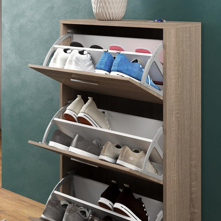 Vicco Schuhkipper Gizmo, Sonoma, 59 x 105 cm, zur Aufbewahrung von bis zu 18 Paar Schuhen geeignet,