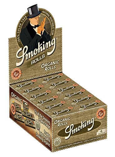 Smoking Organic Rolls Endlospapier aus Bio-Hanf 4m Länge 3 Boxen (72 Rolls)