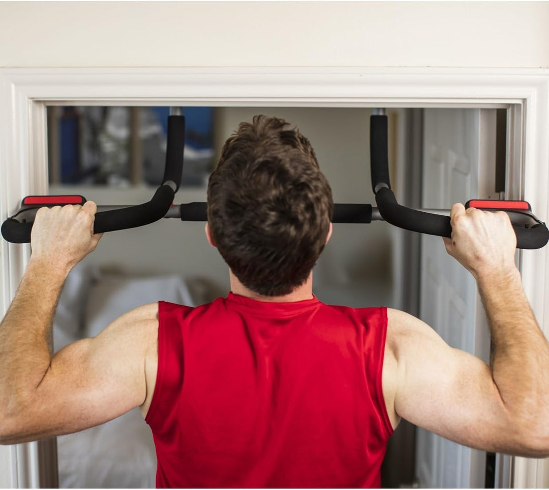 Fitness Multi-Gym-Tür-Klimmzugstange und tragbares Turnhallen-System Elite – ergonomischer, breiter