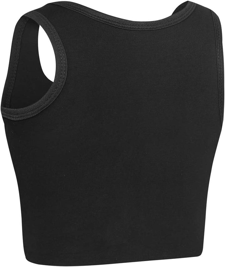 XUJI Brust binder Atmungsaktiv Baumwolle mit Gummiband für Transgender FTM Schwarz L, Schwarz L