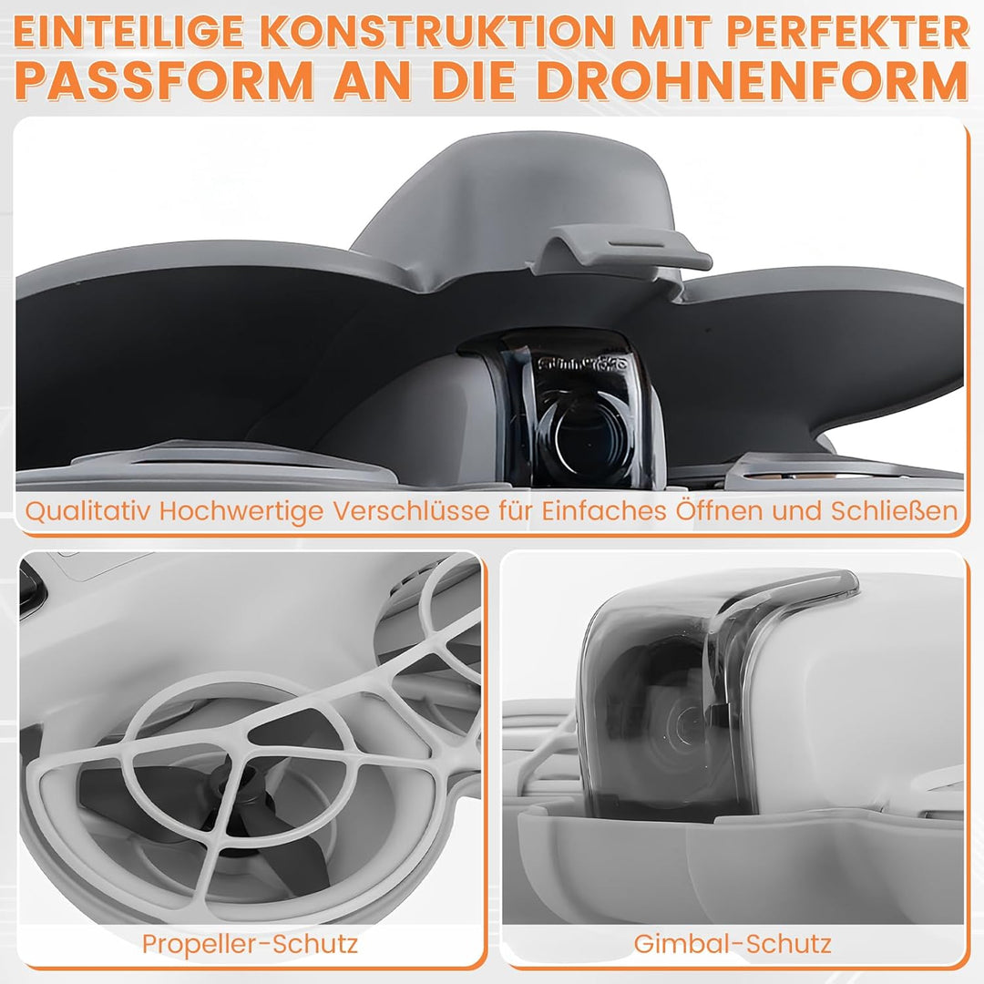 Tasche für DJI Flip Drohne, Kunststoff-Hartschalenkoffer, Drohnenschutz-Tragetasche Case, Kompakte A
