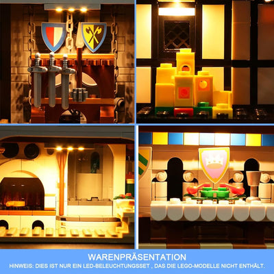 Led Licht Set für Lego Burg der Löwenritter, Led Beleuchtungs Set für Lego 10305 Lion Knights’ Castl