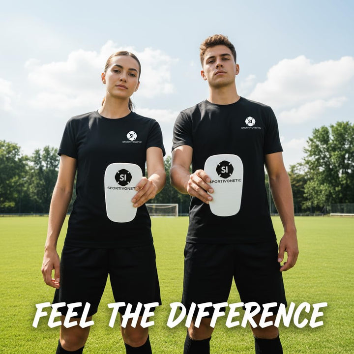 SPORTIVONETIC® High Performance Schienbeinschoner Anpassbar für Erwachsene & Kinder, Damen & Herren