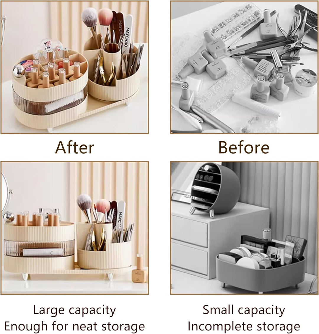 Kosmetik Make Up Organizer Schminke 360° Kosmetik Aufbewahrung Makeup Pinsel Organizer für Skincare