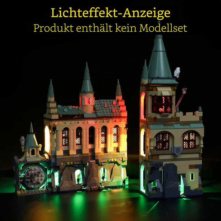 GEAMENT Licht-Set Kompatibel mit Lego Harry Potter Schloss Hogwarts Kammer (Hogwarts Chamber of Secr