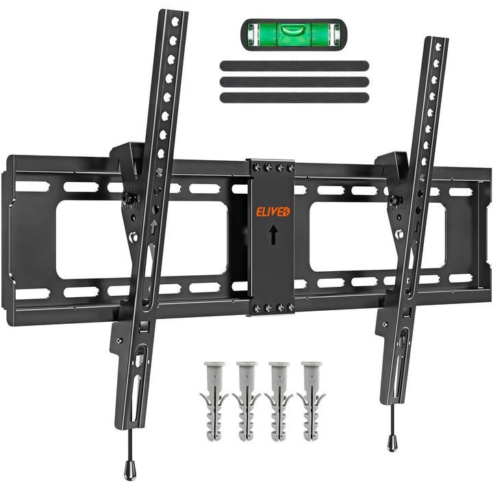 ELIVED Fernseher Wandhalterung Neigbar TV Wandhalterung für die meisten 37"-82" Flach & Curved LED,