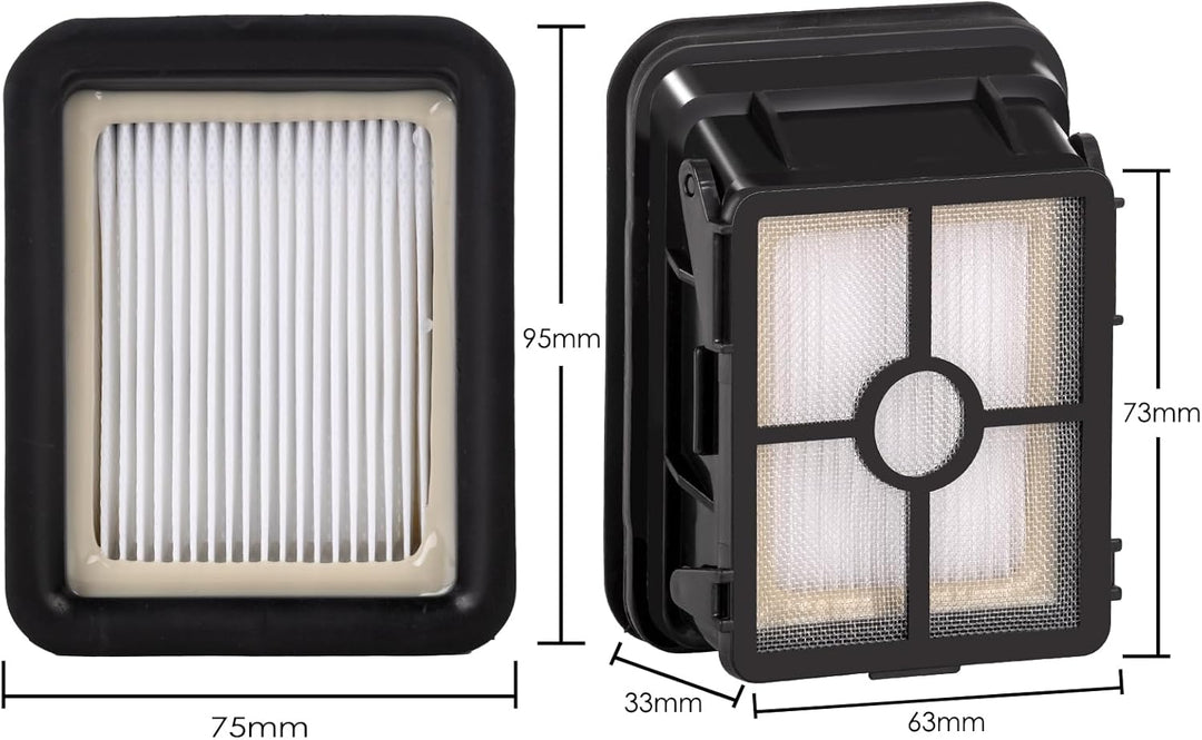 (12 Stück) Ersatz-HEPA-Filter, kompatibel mit Bissell Crosswave 1785 1866 2306 2551 2554 2590 2593 2