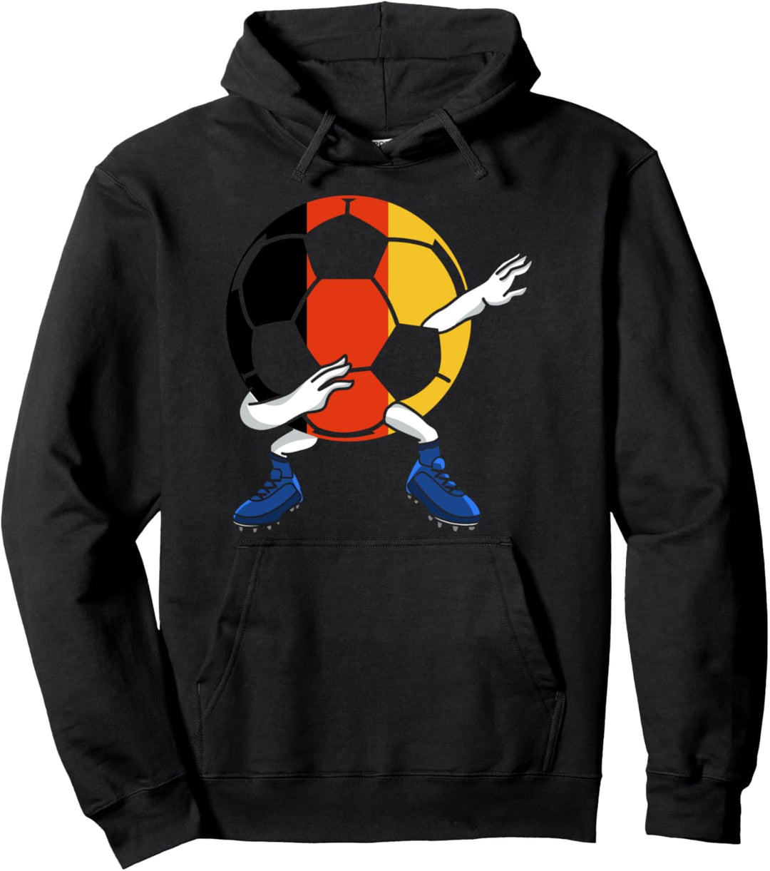 Fussballer Stürmer Torwart Sport Dabbing Deutschland Fussball Pullover Hoodie