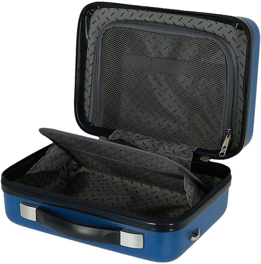 Disney Mickey on The Moon Kulturbeutel, anpassbar, mit Umhängetasche, Blau, 29 x 21 x 15 cm, starr,