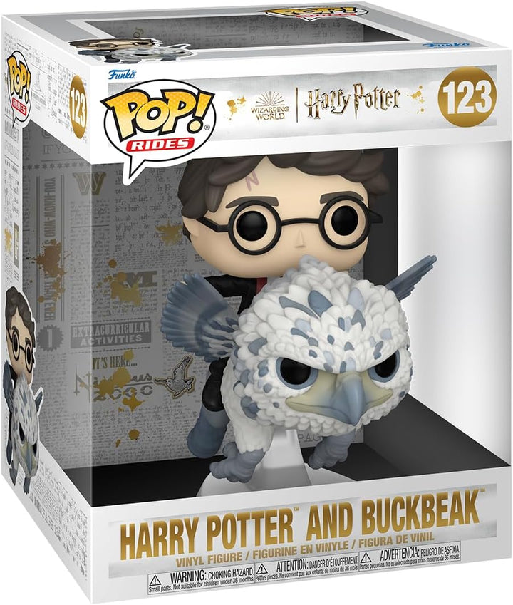 Funko POP! Rides Deluxe: Harry Potter Prisoner of Azkaban - Harry & Buckbeak - Vinyl-Sammelfigur - G