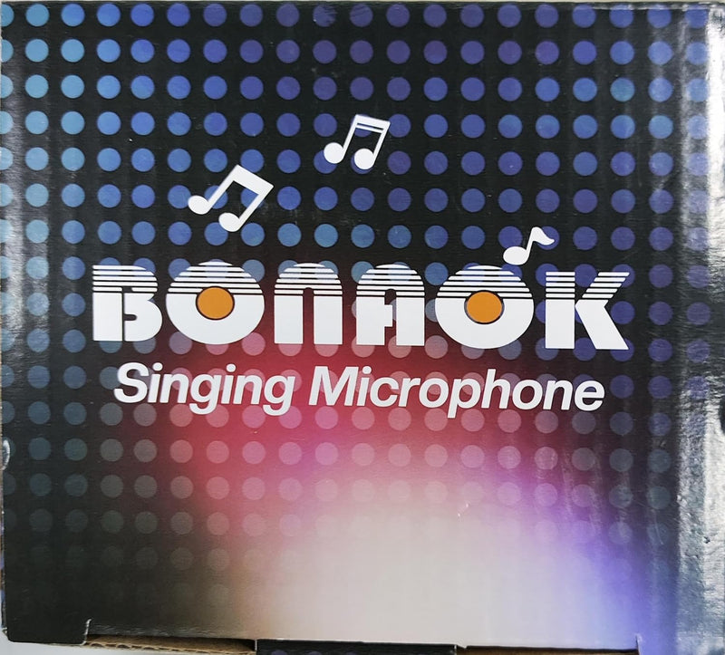 BONAOK Mikrofon mit Lautsprecher Led, Tragbares 4 in 1 Mikrofon Kinder mit Aufnahmefunktion, Zuhause
