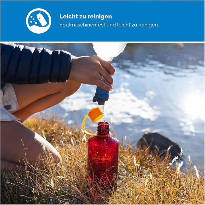 Nalgene Wasserflasche – Leichte Sustain Tritan BPA-freie, bruchsichere Flasche für Rucksackreisen, W