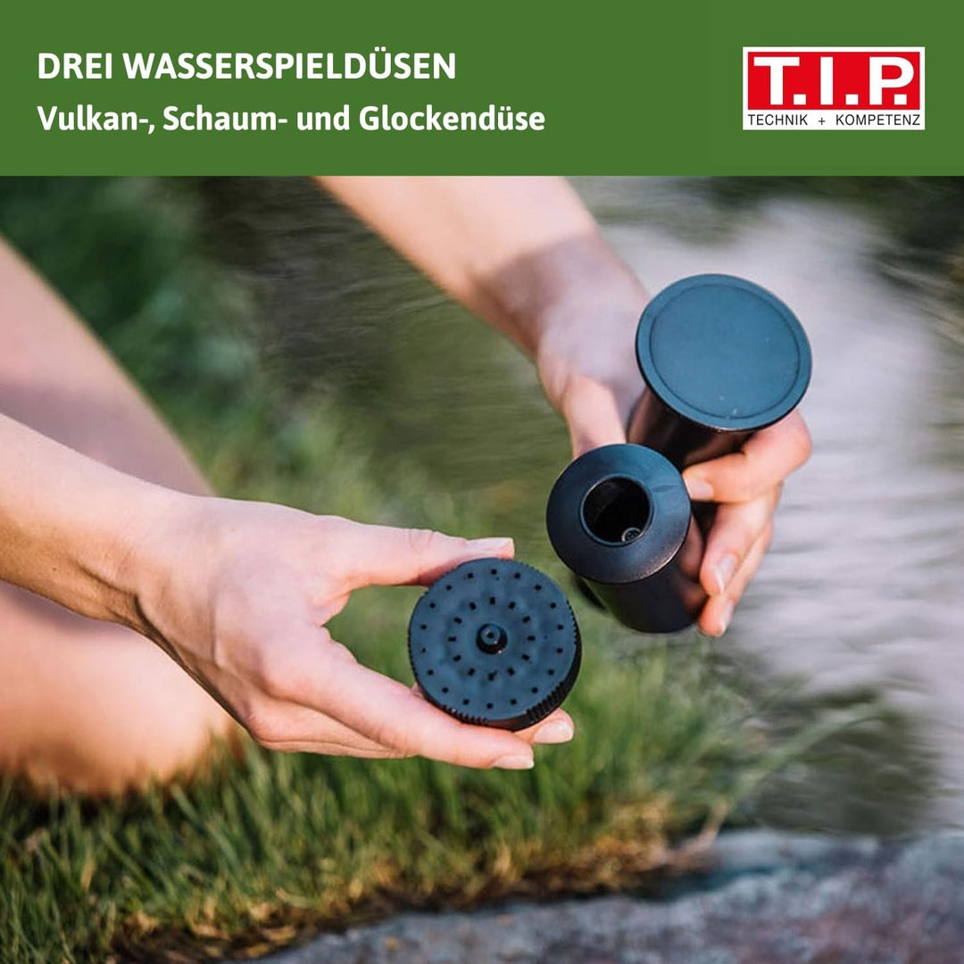 T.I.P. Multifunktions-Teichpumpe Wasserspiel Filter Bachlauf Springbrunnen WPF 2500 S (bis 2.500l/h