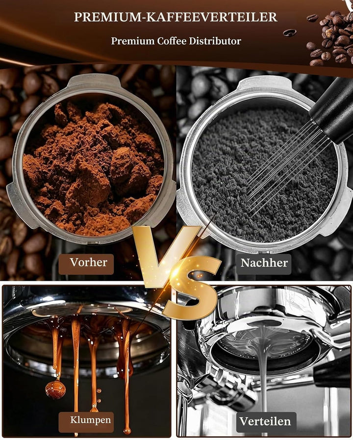 51mm Kaffee Tamper Set, 25 PCS Espresso Tamper, Kaffee Tamper 51mm mit Tamperstation, Coffee Leveler