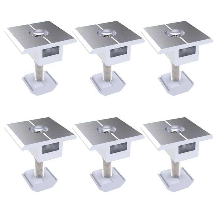 Mittelklemme 6 Stück ALU Mittelklemmen 30MM PV Photovoltaik Solar Trapez Montagehalterungen, Halter