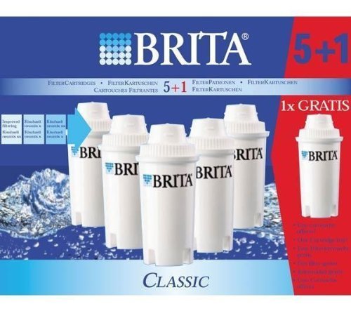 BRITA Classic Filterkartuschen - Pack von 5+1