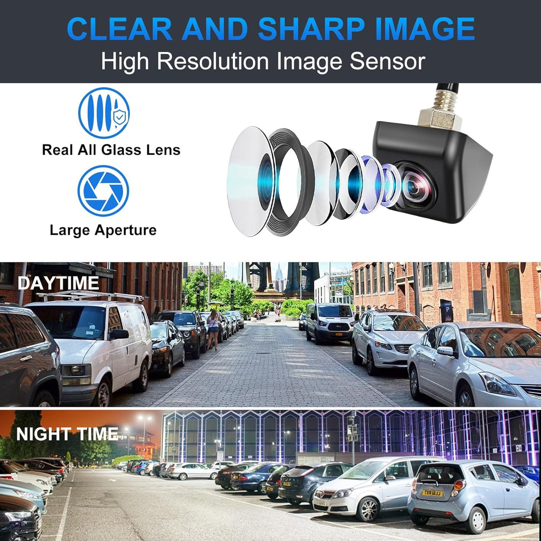 PARKVISION Rückfahrkamera Flexible Einbaulage erlaubt Auto Rückansicht Kamera mit invertiertem Bild
