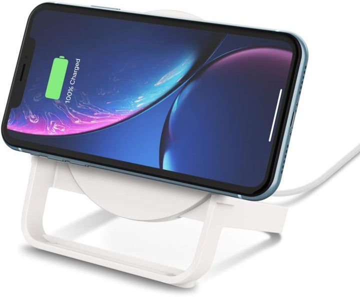 Belkin drahtloser BoostCharge Ladeständer, 10 W (Qi-zertifiziertes schnelles drahtloses Ladegerät fü
