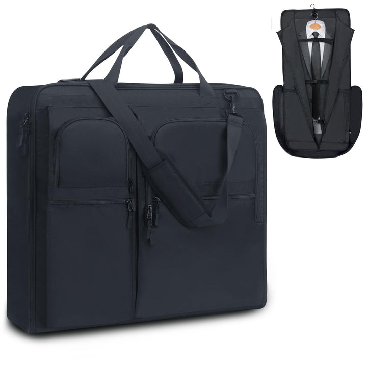 KINGSLONG Kleidersack Reisetasche Faltbare Anzugtasche für 3 Anzüge, 2 in 1 Kleidertasche Handgepäck
