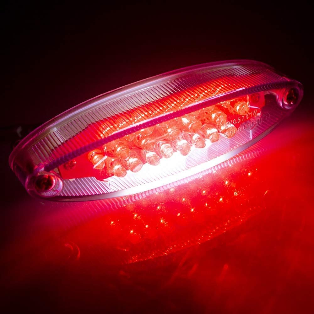 evomosa 28 Led Motorrad ATV Heckbremse Stop Kennzeichenbeleuchtung kompatibel mit ATV LTZ König Quad
