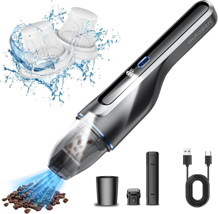 Handstaubsauger Auto, 15000Pa Autostaubsauger 2-in-1 Staubsauger Auto stark für Haus, Büro, Auto, Ti