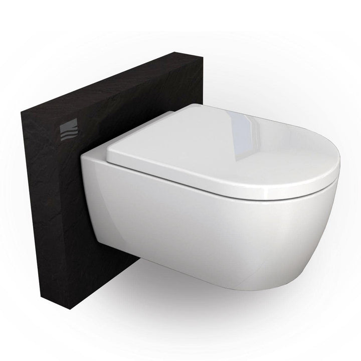 Wand-WC mit Absenkautomatik und Nano-Beschichtung NT2019, Sanitärkeramik Toilette mit abnehmbarem WC
