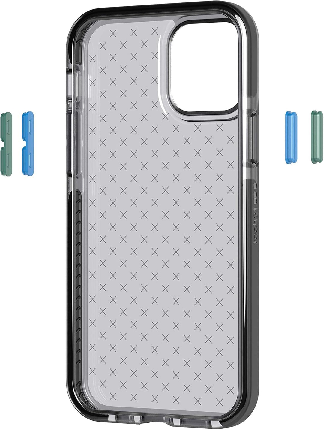 tech21 Evo Check für Apple iPhone 12 und 12 Pro 5G - Keimbekämpfung Antimikrobielle Handyhülle mit 1
