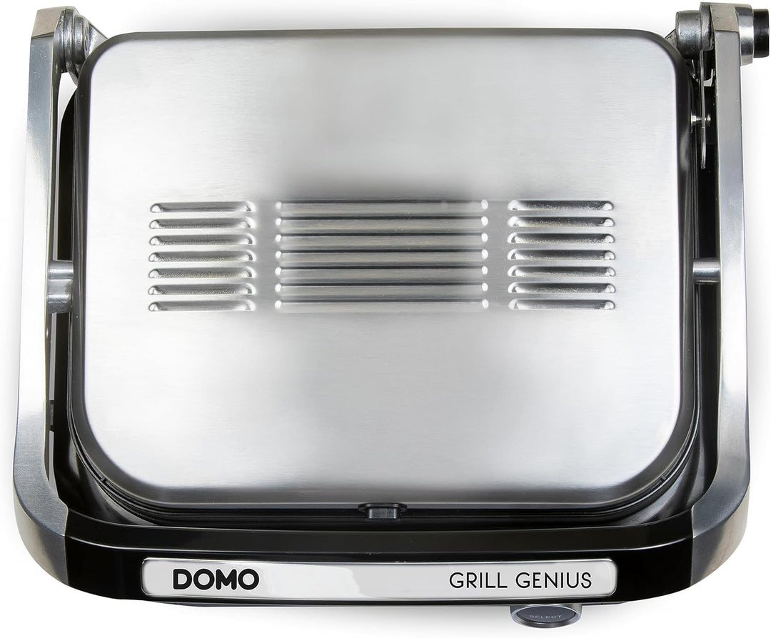 DOMO DO9249G Kontaktgrill - Grill Genius - Cool Touch Funktion - Ideal zum Grillen von Paninis, Toas