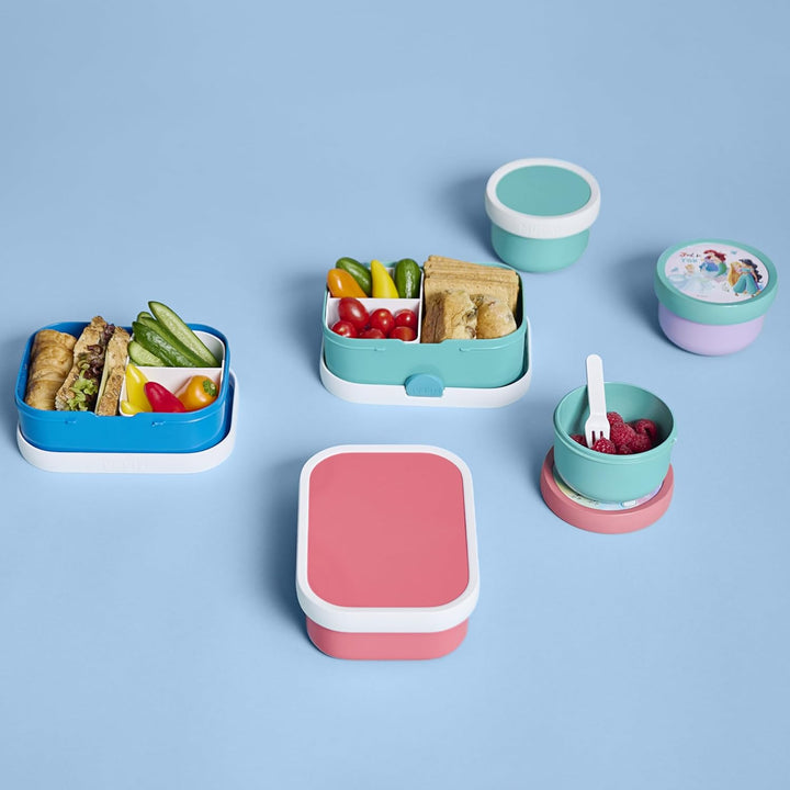Mepal - Brotdose Kinder Campus - Bento Box Kinder - Brotdose Kinder mit Fächern & Gabel - Meal Prep