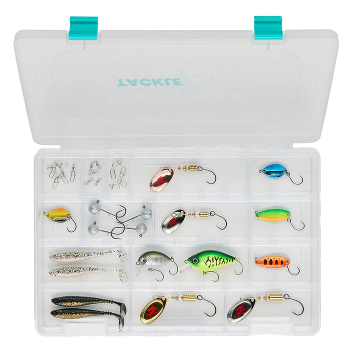 Fishing-King Tackle Box Forelle | Perfekte und grosse Auswahl zum Forellenangeln | Spinner, Spoons,