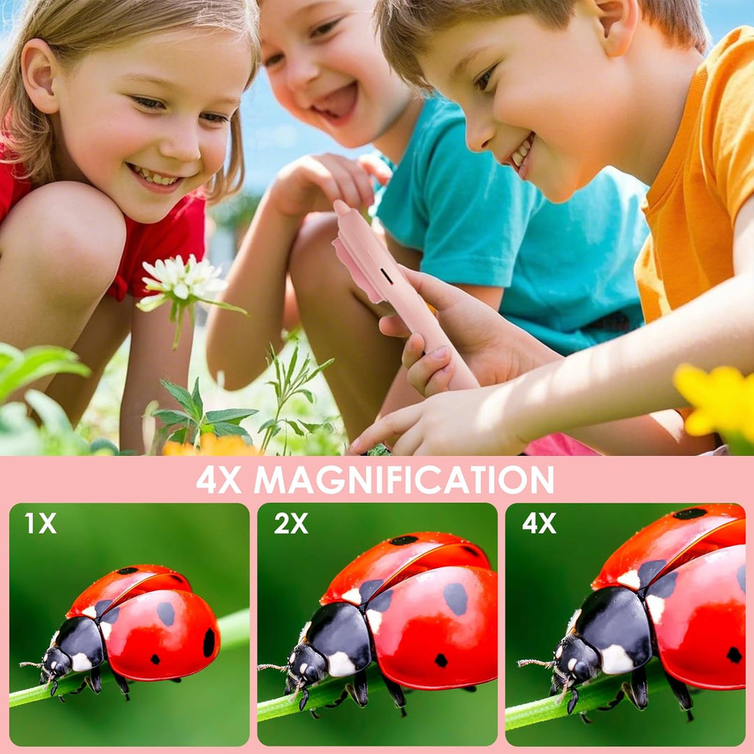 BOSONER Handy Mikroskop für Kinder Handheld Microscope, 2,0" IPS-Bildschirm 500X Digitales Mikroskop