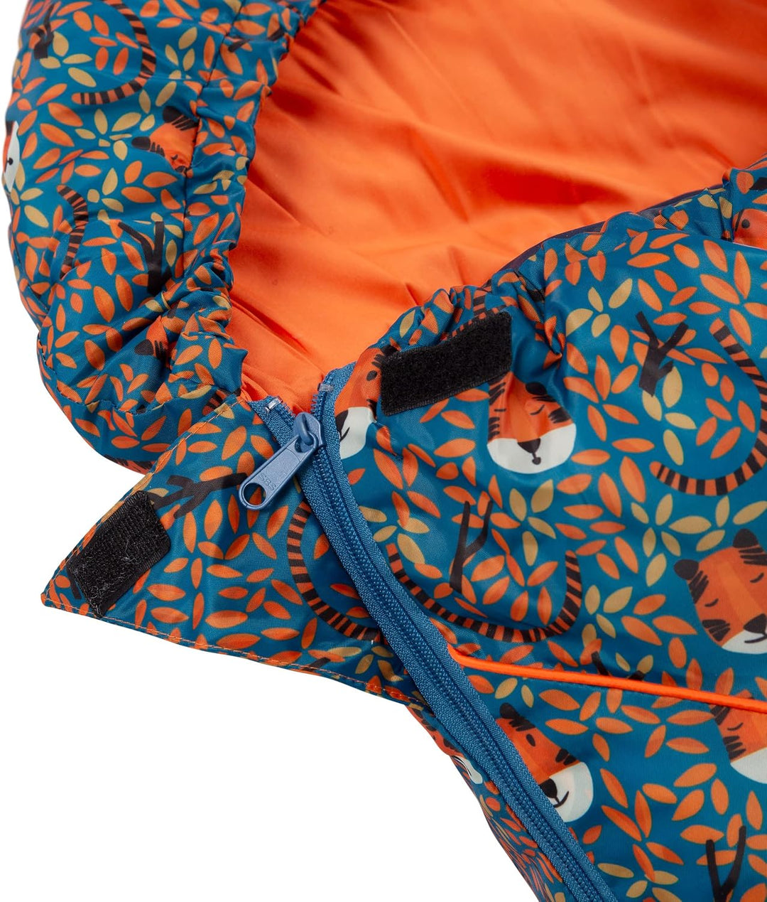 Trespass Bunka Unisex 3-Jahreszeiten-Schlafsack mit Hohlfaserfüllung, Blaugrüner Tiger-Druck