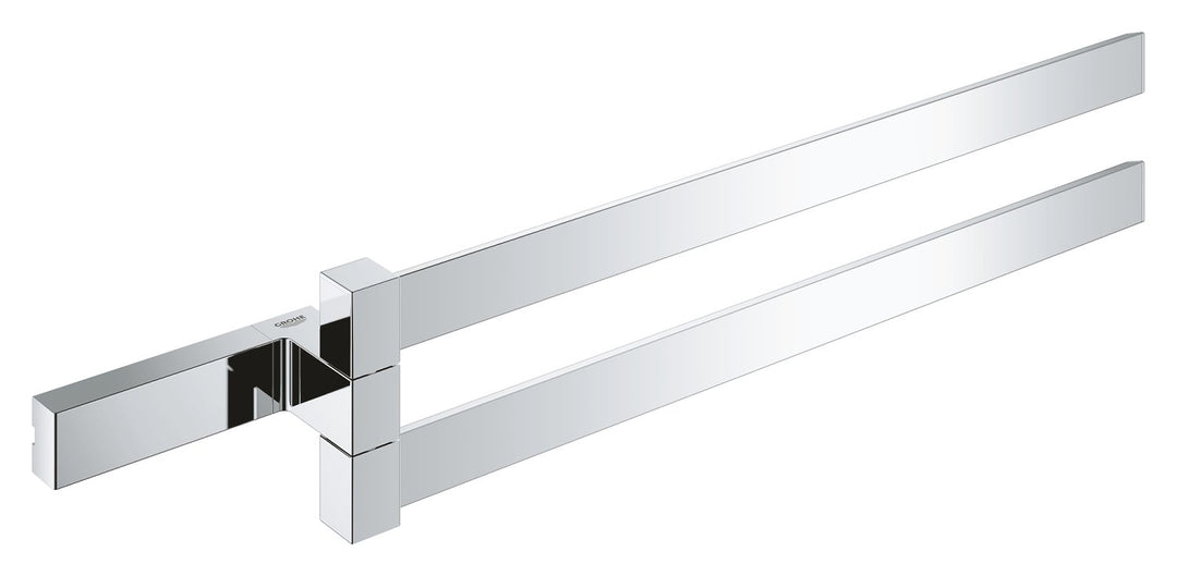 GROHE Selection Cube Bad-Accessoires (Doppel-Handtuchhalter, Material: Metall) chrom, 40768000