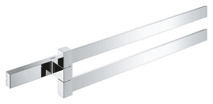 GROHE Selection Cube Bad-Accessoires (Doppel-Handtuchhalter, Material: Metall) chrom, 40768000