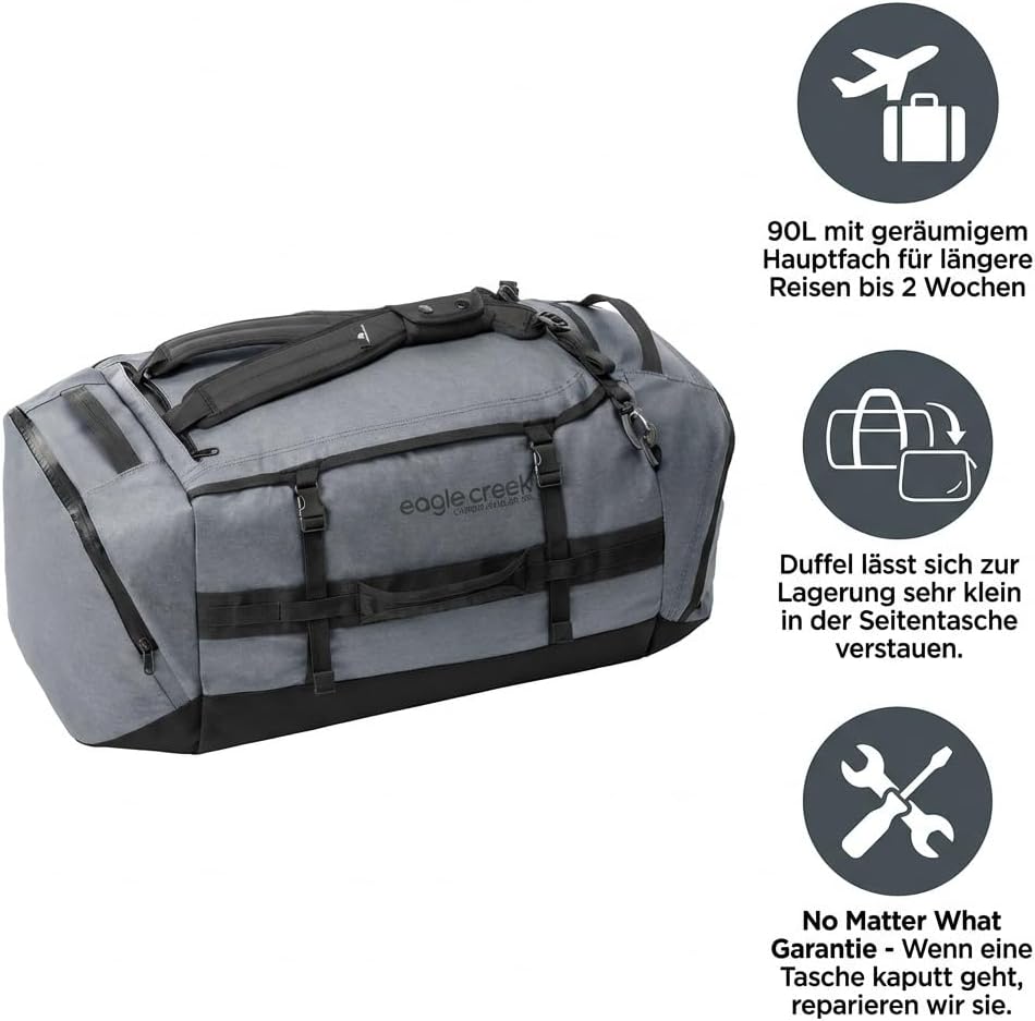 Eagle Creek Cargo Hauler Duffel 90L - die Neue nachhaltige Version des Klassikers aus recyceltem Pol