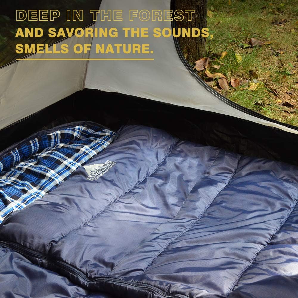 Baumwoll-Flanell-Schlafsack für Erwachsene, 100% Baumwollfutter-Schlafsack für Camping, Wandern, Ruc