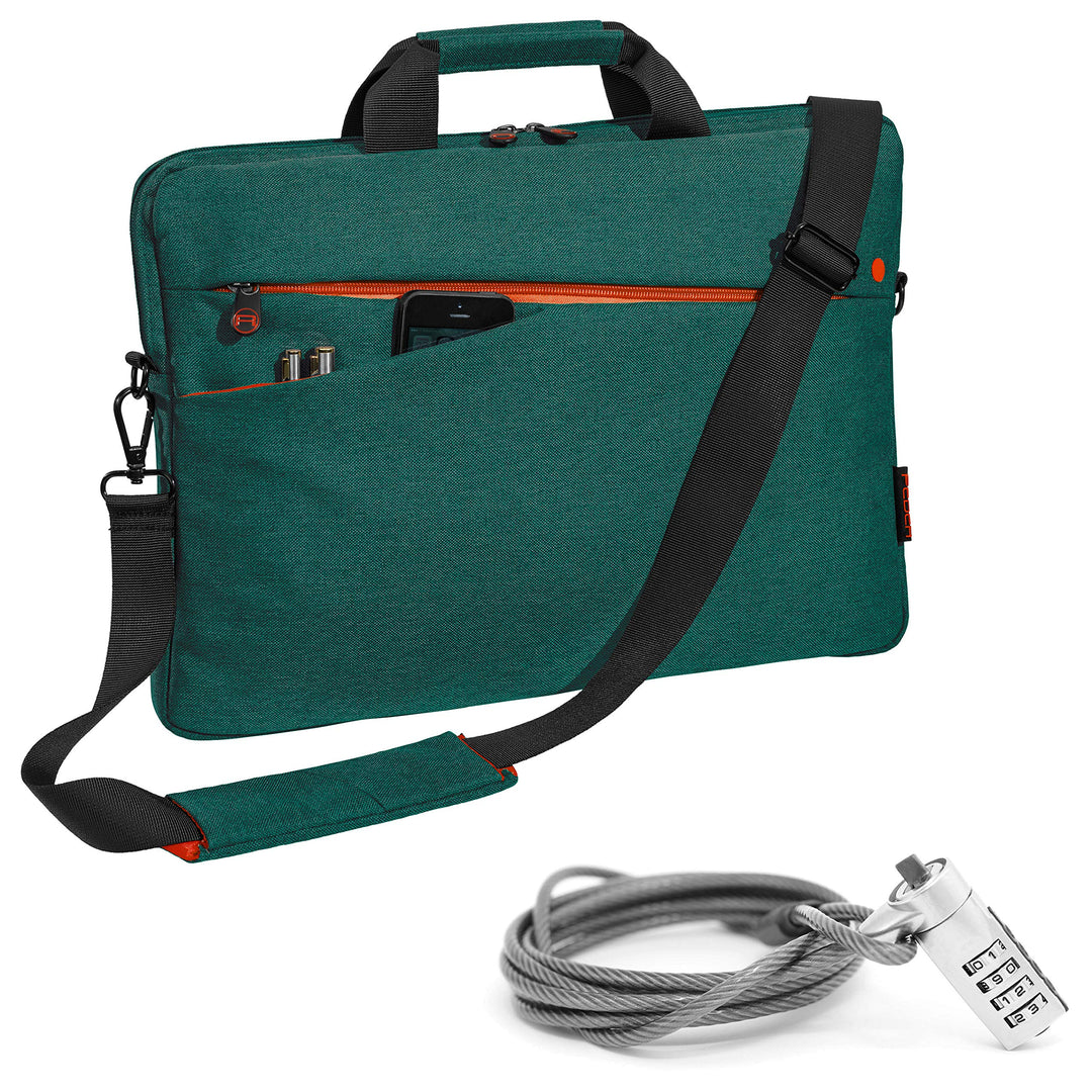 PEDEA Laptoptasche Fashion Notebook-Tasche Umhängetasche mit Schultergurt inkl. Notebookschloss 17,3