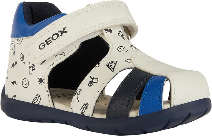 Geox B Elthan Boy C Baby - Jungen Erste Schritte 23 EU White Royal, 23 EU White Royal