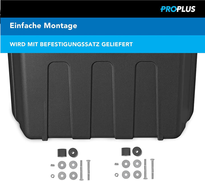 ProPlus CG Car Professional 340061 Aufbewahrungsbox Deichsel Kunststoff, 320 x 630 x H355 mm