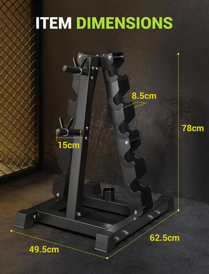 Dripex 3/5 Ebenen hantelständer kurzhanteln, Passend zu Hanteln, Kettlebells, Langhanteln, Max.500kg